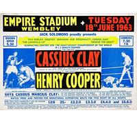 Henry Cooper Vs Cassius Clay Muhammad Ali Boxing Poster/Print/Picture Satin Photo Paper - A0-1189mm x 841mm