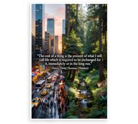 Henry David Thoreau "Cost of a Thing" Walden Quote 12x18 US Made Poster