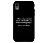 Henry David Thoreau Shirt Think For Yourself Quote Case for iPhone XR