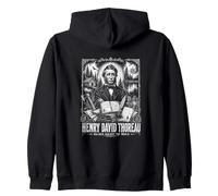 Henry David Thoreau Walden Against World Zip Hoodie