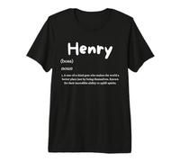 Henry Definition Personalized Name Costume for Henrys Premium T-Shirt