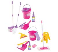 - Henry Deluxe Trolley | 4-Piece Trolley With Accessories Includes Broom, Mop, Hand Brush & Dustpan -For Children Aged 3+