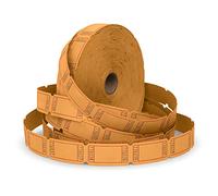 HENRY DOTS Raffle Tickets - Blank Single Roll - Roll of 2000 Blank Raffle Tickets (Orange)