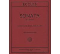 Henry Eccles: Sonata in G Minor (Double Bass & Piano), Edited by Fred Zimmermann, IMC1712