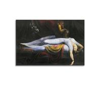 Henry Fuseli Famous Work Poster Tapestry Nightmare Home Decor Wall Art Hanging Picture Print Bedroom Decorative Paintings Room Aesthetic 20x30inch(50x75cm)