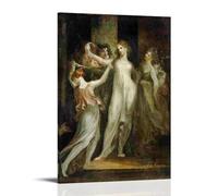 Henry Fuseli Paintings Wall Art Poster Prints Salome with The Head of Saint John The Baptist Canvas Wall Art Prints Photo Picture Paintings Room Decor Home Decorative Frame 12x18inch(30x45cm)