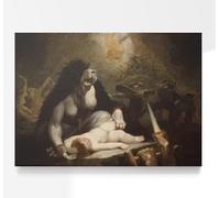 Henry Fuseli The Night-Hag Visiting Lapland Witches | Gothic Horror Painting, Vintage Mythology Print, Fine Wall Art Poster Picture