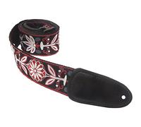 Henry Heller HJQ2-39 Guitar Strap, Red/Black