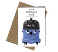 HENRY HOOVER FAMILY - LARGE CHARLES - FREE PERSONALISATION A5 GREETING CARD