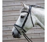 Henry James Saddlery Comfort Flash (Detachable) Bridle - Horse Bridles - Black - Size: Cob