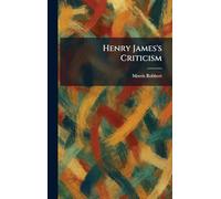 Henry James's Criticism