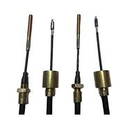 Henry Kent Trailers 2 x 1620mm Alko Trailer Brake Cable 26mm Cup, Threaded end, Long Life, ALKO