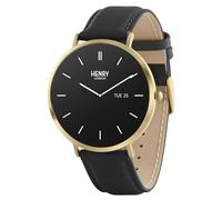 Henry London Amoled Smart Watch with Leather Strap HLS65-0008