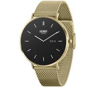Henry London Smartwatch HLS65-0006 - Man - 43 mm - Smartwatch - Quartz with charger - Mineral Glass Gold 20 mm