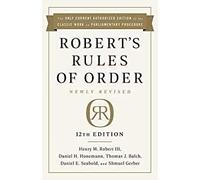 [Henry M. Robert III ]-[Robert's Rules of Order Newly Revised, 12th Edition]-[Paperback]