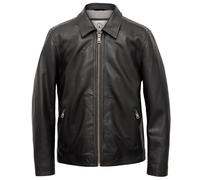Henry: Men's Black Leather Jacket Black XL