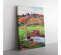 Henry Moret Lands Cape At Point Evan Classic Painting Canvas Wall Art Print Ready to Hang, Framed Picture for Living Room Bedroom Home Office Décor, 50x35 cm (20x14 Inch)