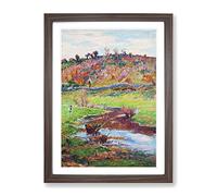 Henry Moret Lands Cape At Point Evan Classic Painting Framed Print | A4 Walnut Framed Wall Art | Ready to Hang | Classic Historical Picture | Living Room Bedroom Lounge Office