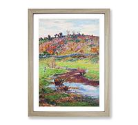 Henry Moret Lands Cape At Point Evan Classic Painting Framed Wall Art Print, Ready to Hang Picture for Living Room Bedroom Home Office Décor, Oak A2 (64 x 46 cm)