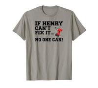 Henry Name Can't Fix It No One Can Handyman Construction T-Shirt