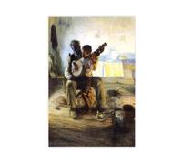 Henry Ossawa Tanner - The Banjo Lesson Canvas Art Poster And Wall Art Picture Print Modern Family Bedroom Decor Unframe 20x30inch(50x75cm)