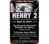Henry: Portrait of a Serial Killer, Part 2 Vintage Tin Sign Wall Art Decor - Retro Sign for Home Patio Decor Gifts Movie Poster - 8x12 Inch