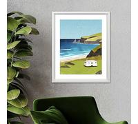 Henry Rivers Cornwall Framed Art White