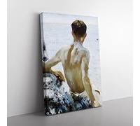 Henry Scott Tuke Beach Study Canvas Wall Art Print 30x20 Inch | Ready to Hang, Gallery Wrapped, Fade-Resistant Inks, Securely Packaged, UK Made