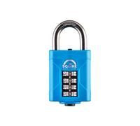Henry Squire 4 Wheel Heavy-Duty Rustproof Combination Padlock, 50 mm (Length)