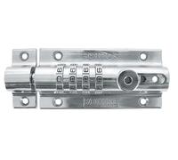 Squire Combi Bolt Door Lock (COMBI4) - 4 Wheel Combination Locking Bolt - Weatherproof Die Cast Body - Tamper Proof Slide Bolt - High Security Gate Lock for Home & Garages (Chrome, 120 mm)