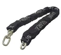 Henry Squire High Security G Hardened Alloy Steel Chain with Black Sleeve, 1200 mm (Length) x 10 mm Link (Diameter)