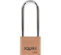 Henry Squire Lion Premium Solid Brass 5 pin Long Shackle Double Locking Padlock, 39.5 mm (Length)