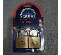 Squire Padlocks LN4 KA Lion - Premium Solid Brass - Twin Pack