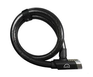 Henry Squire Mako Armoured Combination Cable Lock and Bracket for Bicycle, 1200 mm (Length) x 25 mm (Diameter)