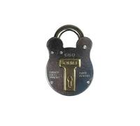 Henry Squire Old English Galvanised Steel Case 4 Lever Padlock, Large