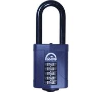Squire Heavy Duty Padlock (CP60/2.5) - Toughest Long Shackle - 5 Wheel Combination Padlock - Alloy Steel for Corrosion Resistance - Weatherproof Lock for Home, School & Garage (Blue, 60 mm)