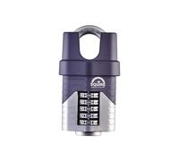 Henry Squire Vulcan 5 Wheel Closed Shackle Combination Padlock, 60 mm (Length), Blue