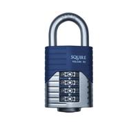 Squire Vulcan 50mm 4-Dial Combination Code Heavy Duty Steel Shackle Padlock