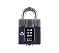 Henry Squire Warrior 4 Wheel Open Shackle Combination Padlock, 55 mm (Length)