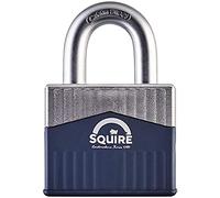 Henry Squire Warrior High-Security Open Shackle 5 Pin Cylinder Padlock, 65 mm (Length) x 34 mm (Width)