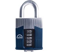 Henry Squire Warrior 5 Wheel Open Shackle Combination Padlock, 65 mm (Length)