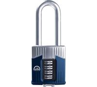 Henry Squire Warrior 4 Wheel Long Shackle Combination Padlock, 55 mm (Length)