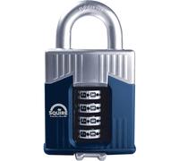 Henry Squire Warrior 4 Wheel Open Shackle Combination Padlock, 55 mm (Length)