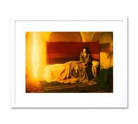 Henry Tanner The Annunciation 1898 Mary and Archangel Gabriel Flame Religion Christianity Artwork Framed Wall Art Print 12X16 Inch Artery8 White One Size