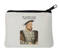 Henry The Eighth The Smallest Man Who Ever Lived Neoprene Coin Purse Pouch 10x11cm White