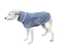 Henry Wag Dog Drying Coat Grey/blue (80Cm)
