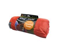 Henry Wag Red Pet Cleaning Towel - Soft & Highly Absorbent Microfibre, Muddy Pet Accessories, Quick Drying - Designed for Dogs - GRS Recycled Polyester - Large (150 x 100cm)