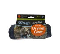 Henry Wag Microfibre Drying Dog Coat - Blue/Grey - Medium