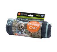 Henry Wag Microfibre Dog Drying Coat - Super Absorbent Quick Dry Towel Robe for Wet Dogs & Muddy Paws - Easy On Strap, Machine Washable - XL (65cm)