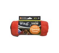 Henry Wag Red Pet Cleaning Towel - Soft & Highly Absorbent Microfibre, Muddy Pet Accessories, Quick Drying - Designed for Dogs - Small (100 x 70cm)